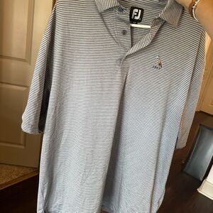 FootJoy Black and Grey Polo Shirt Classic Golf Style